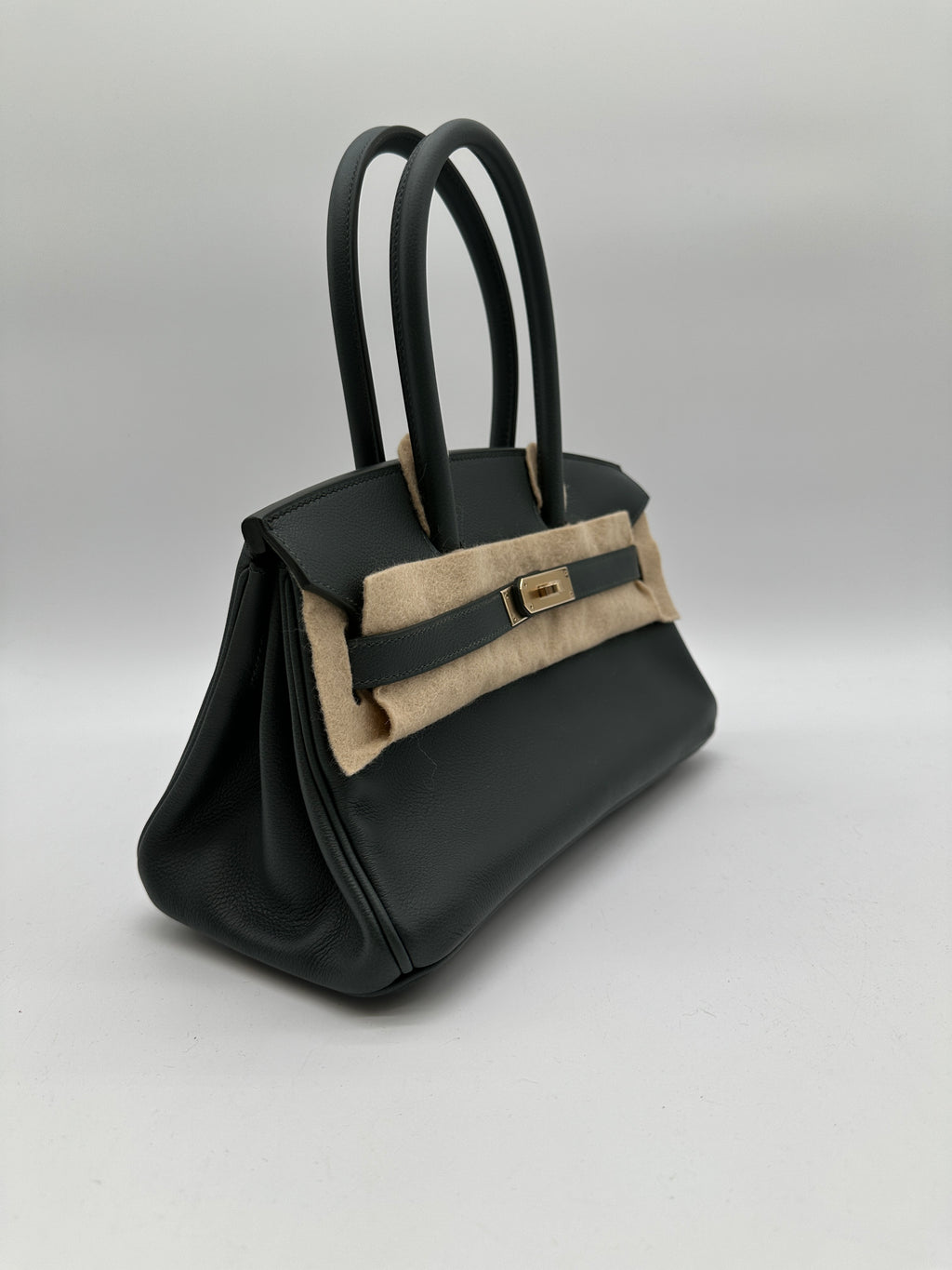 Hermès Birkin Shoulder 29 Vert Mangrove evercolor Permabrass hardware