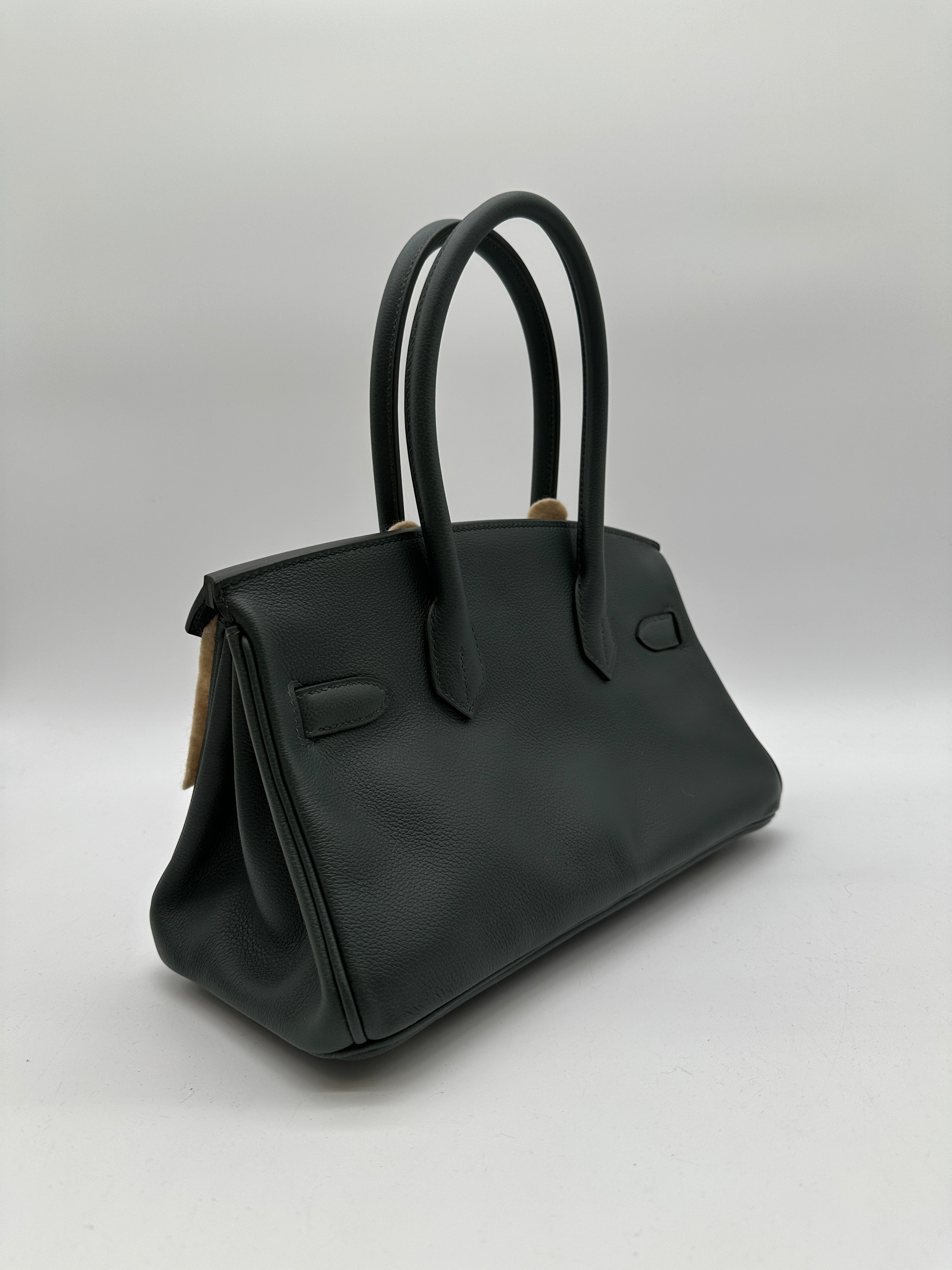 Hermès Birkin Shoulder 29 Vert Mangrove evercolor Permabrass hardware