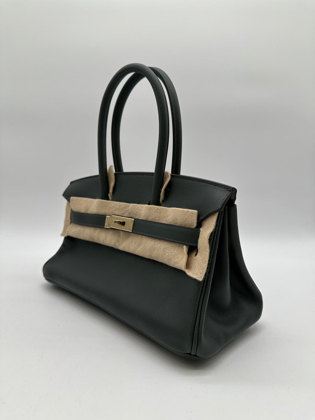 Hermès Birkin Shoulder 29 Vert Mangrove evercolor Permabrass hardware