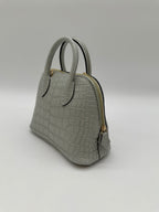 Hermès Mini Bolide Gris Neve Matte Alligator