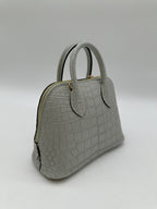 Hermès Mini Bolide Gris Neve Matte Alligator