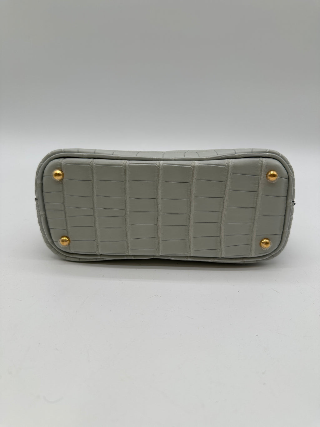 Hermès Mini Bolide Gris Neve Matte Alligator