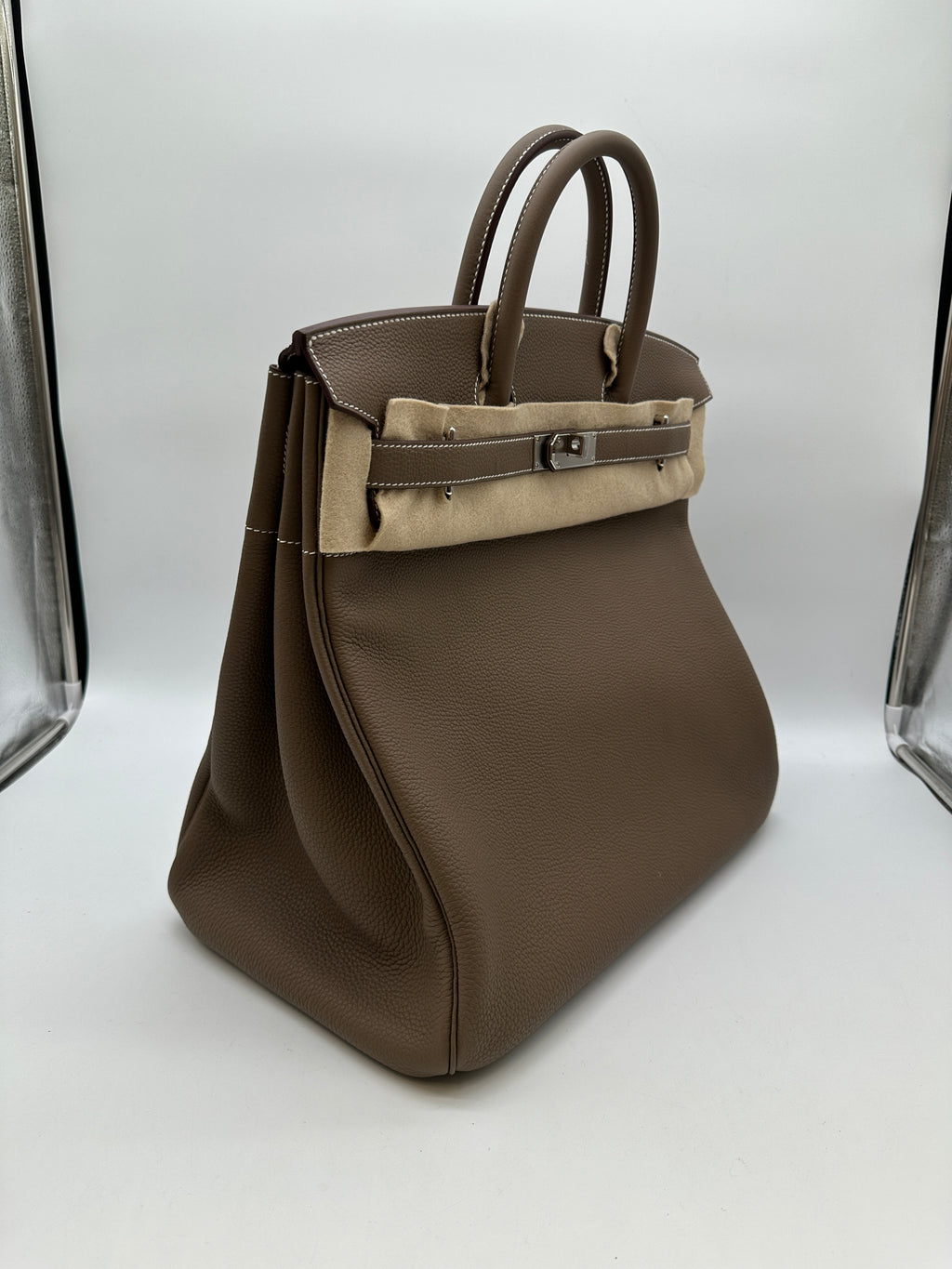 Hermès Haut a Courroies 40 Etoupe Togo PHW