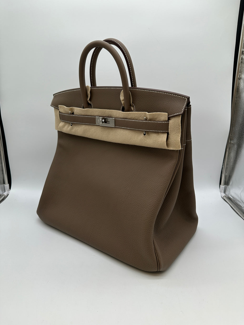 Hermès Haut a Courroies 40 Etoupe Togo PHW