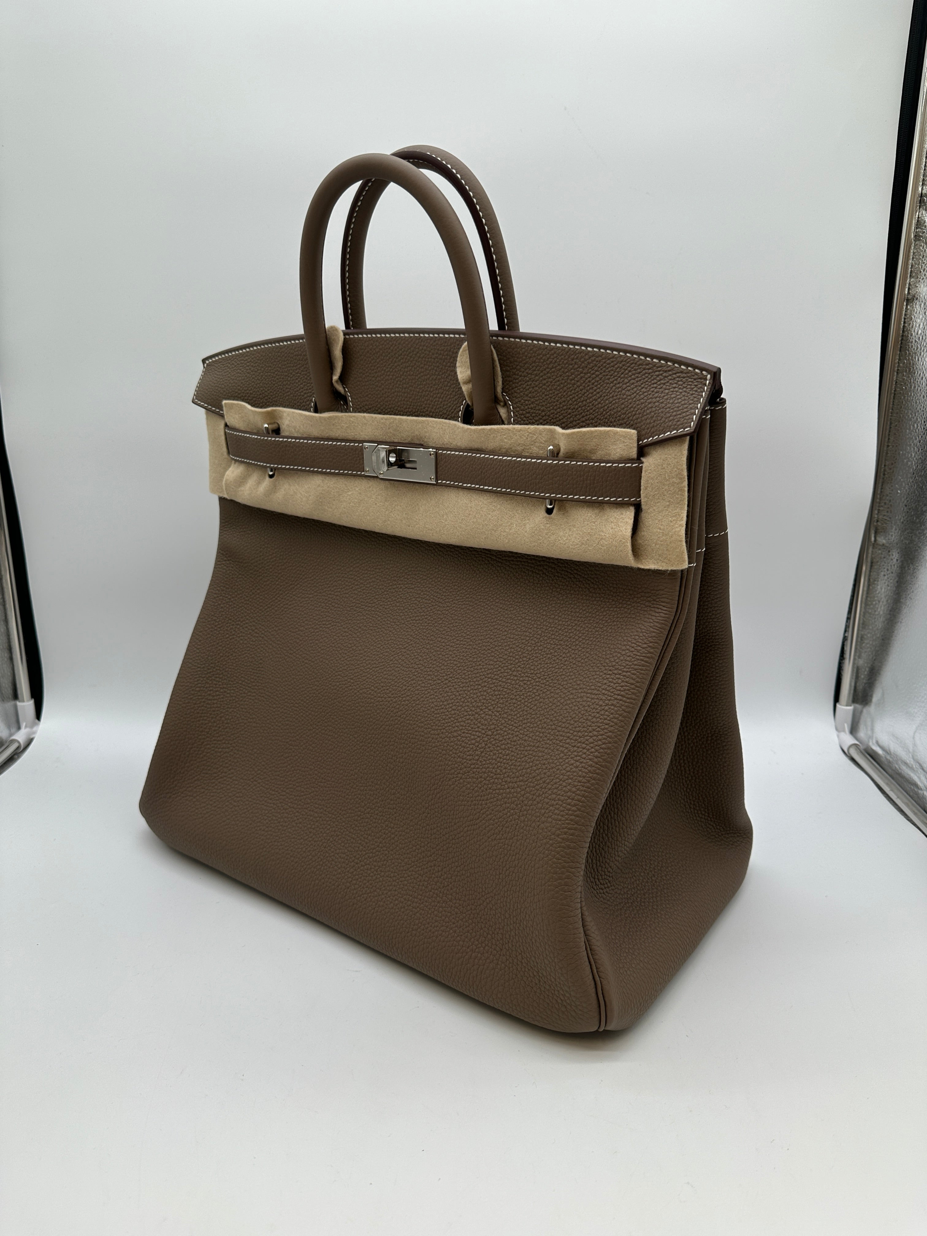 Hermès Haut a Courroies 40 Etoupe Togo PHW