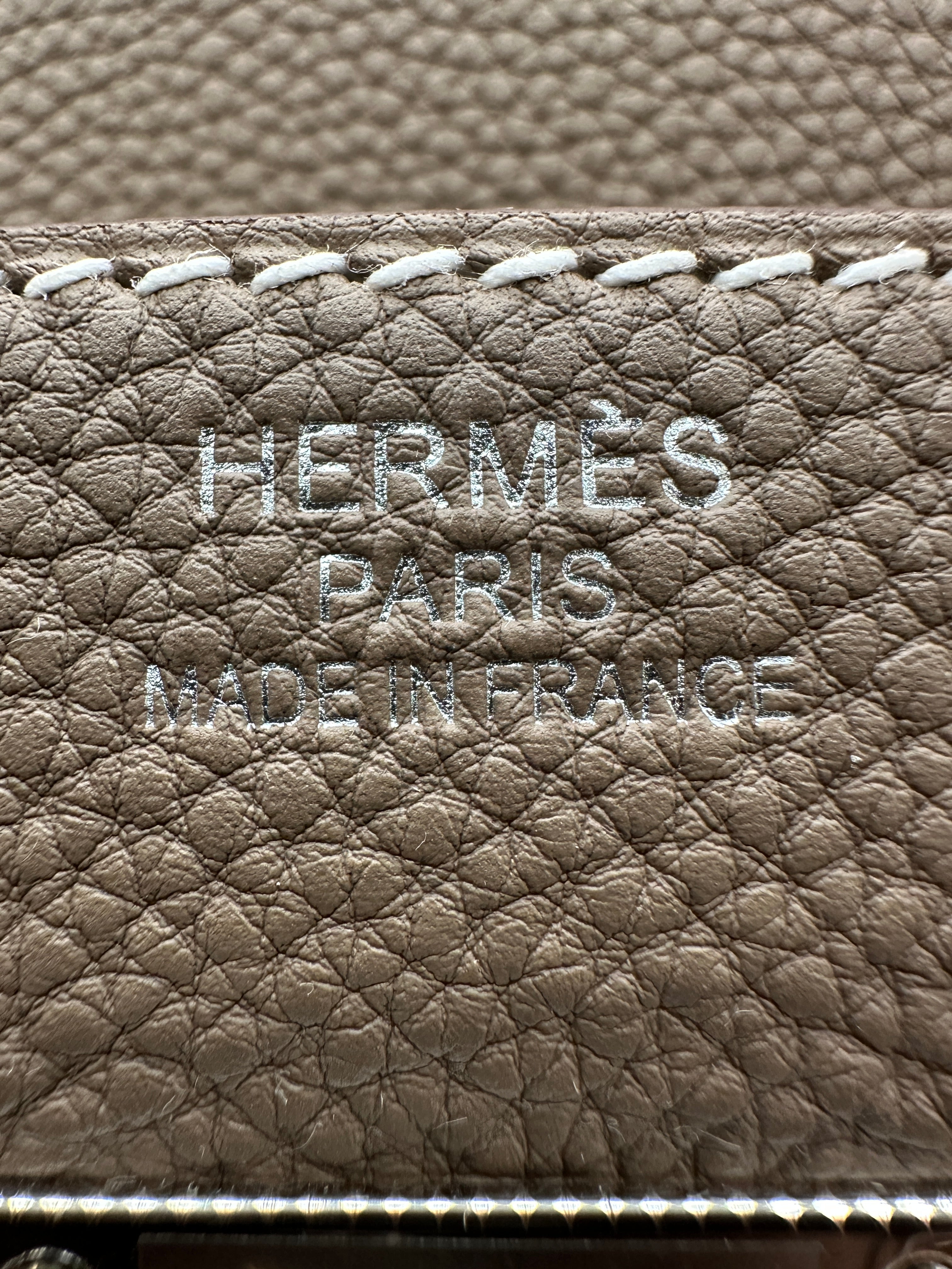 Hermès Haut a Courroies 40 Etoupe Togo PHW
