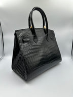 Hermès Birkin 30 Black Shiny Niloticus GHW (Preloved)