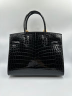 Hermès Birkin 30 Black Shiny Niloticus GHW (Preloved)