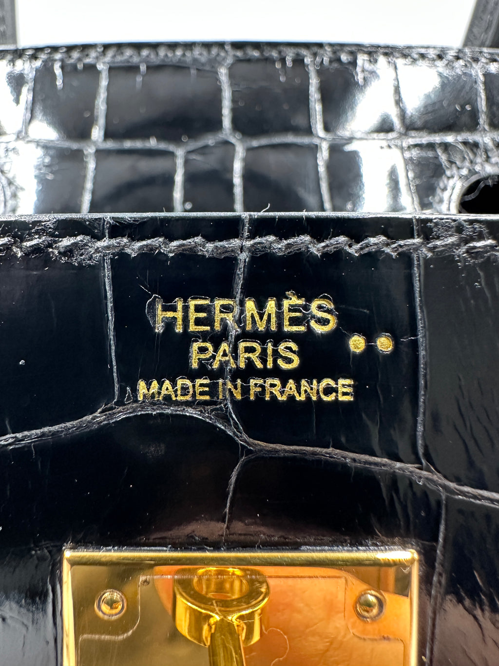 Hermès Birkin 30 Black Shiny Niloticus GHW (Preloved)