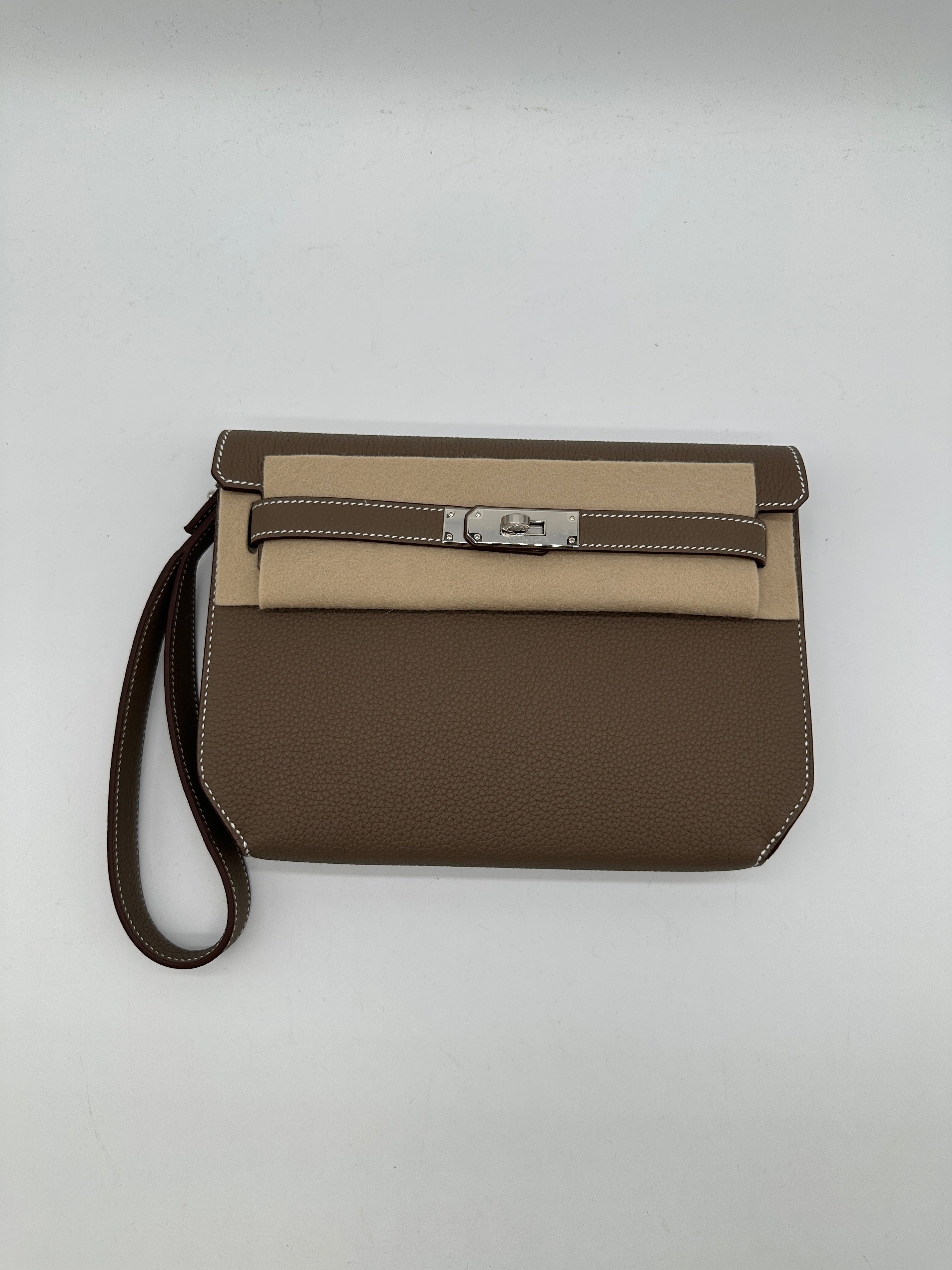 Hermès Kelly Depeches Etoupe Togo PHW