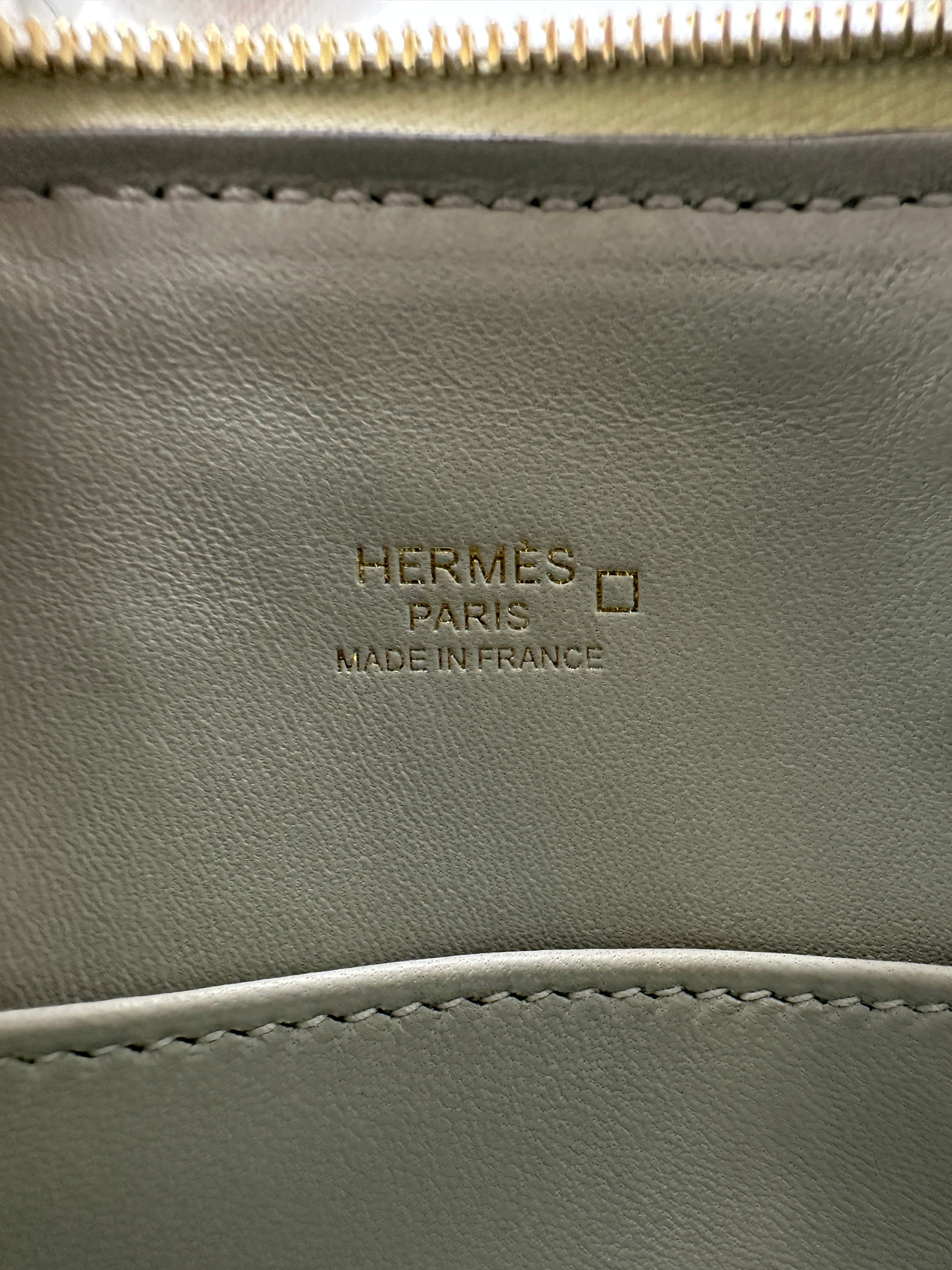 Hermès Mini Bolide Gris Neve Matte Alligator