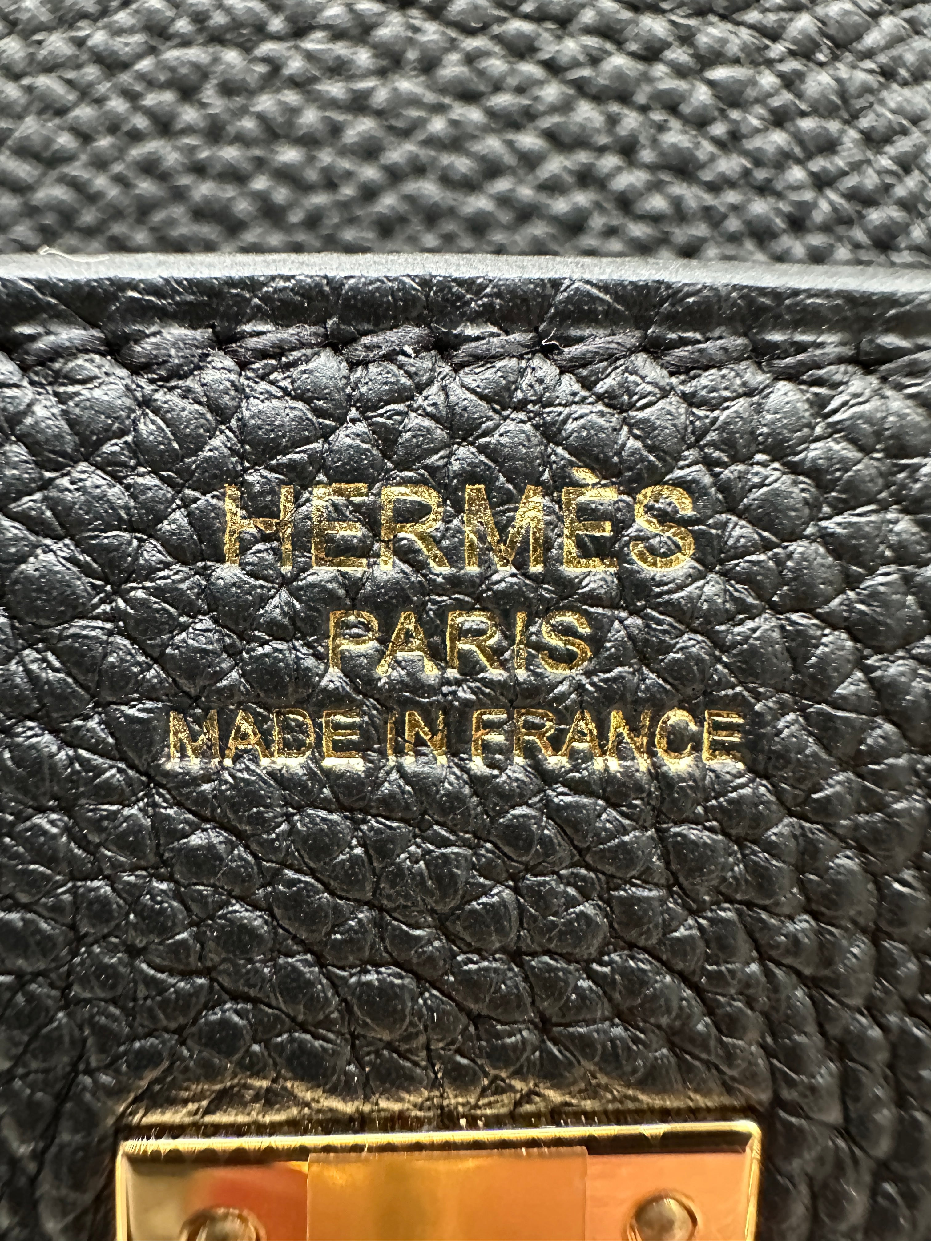 Hermès Birkin 25 Black Togo GHW
