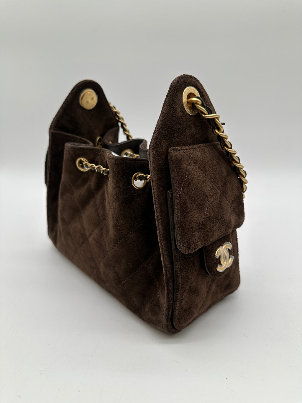 Chanel 25 Mini Handbag Dark Brown