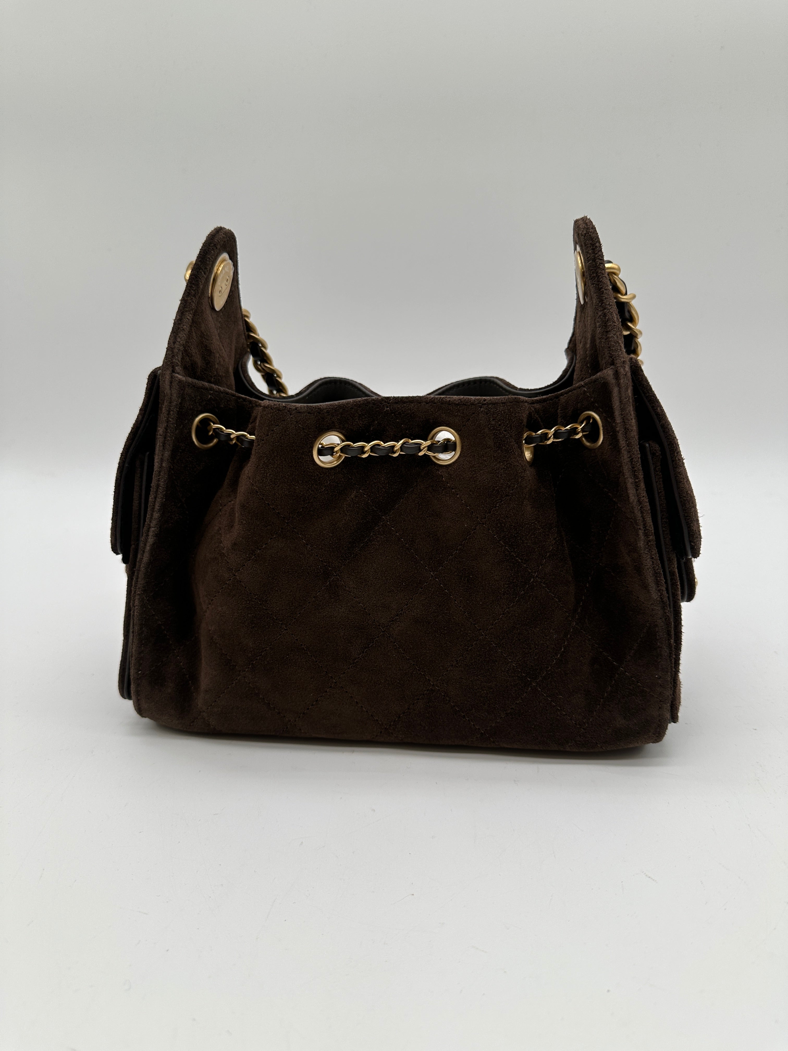 Chanel 25 Mini Handbag Dark Brown