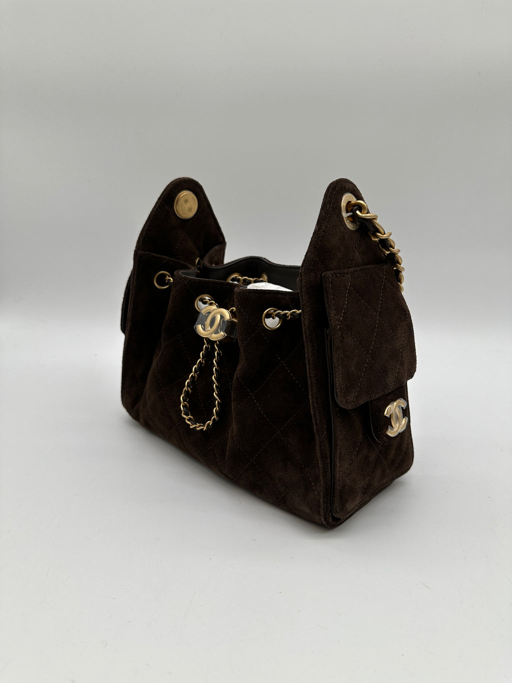 Chanel 25 Mini Handbag Dark Brown