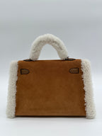 Hermès Kelly 20 Grizzly Swift Chamois / Ecru