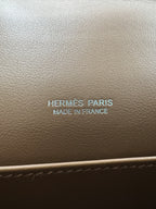 Hermès Kelly 20 Grizzly Swift Chamois / Ecru