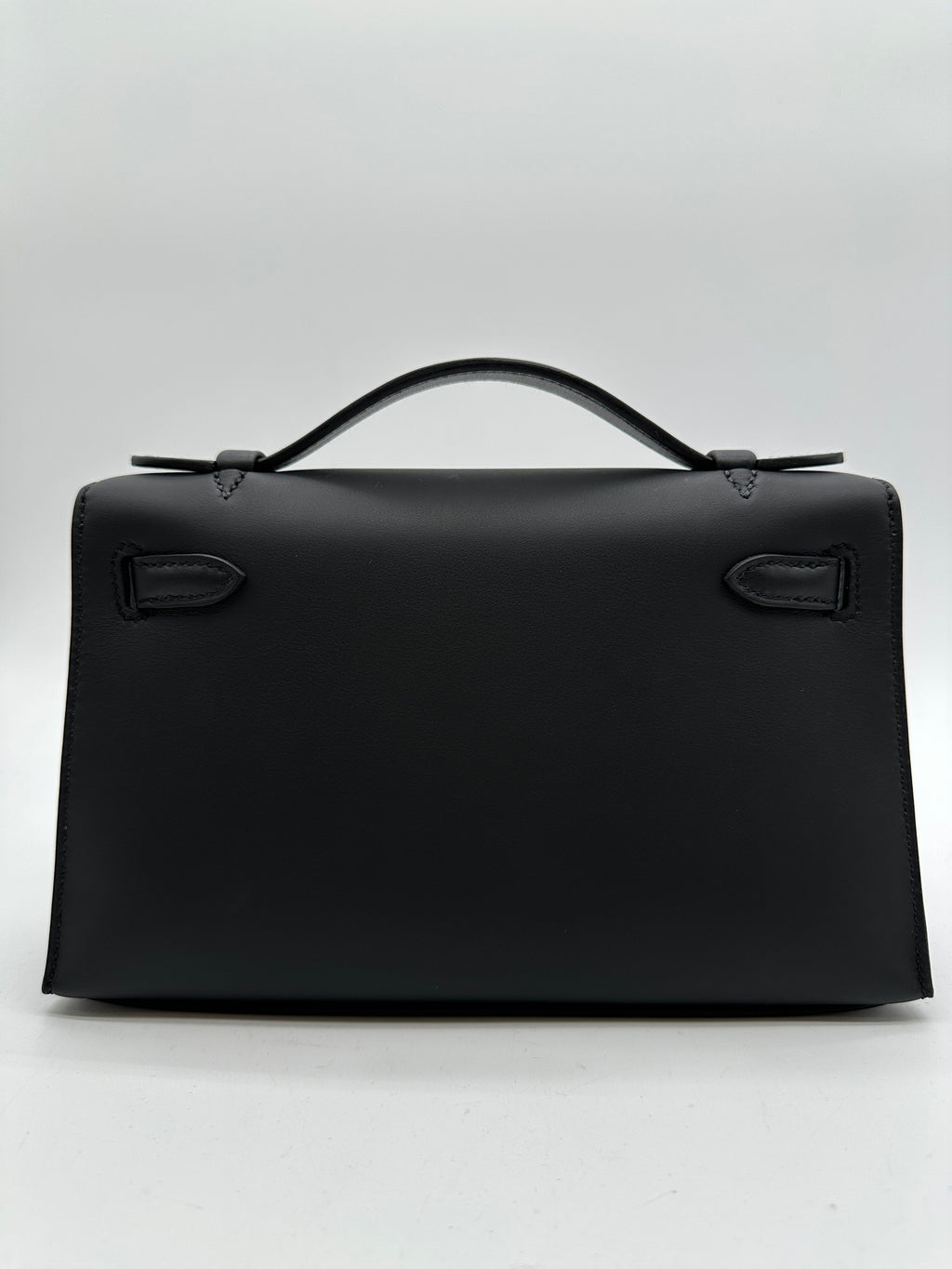 Hermès Kelly Pochette Black Swift GHW