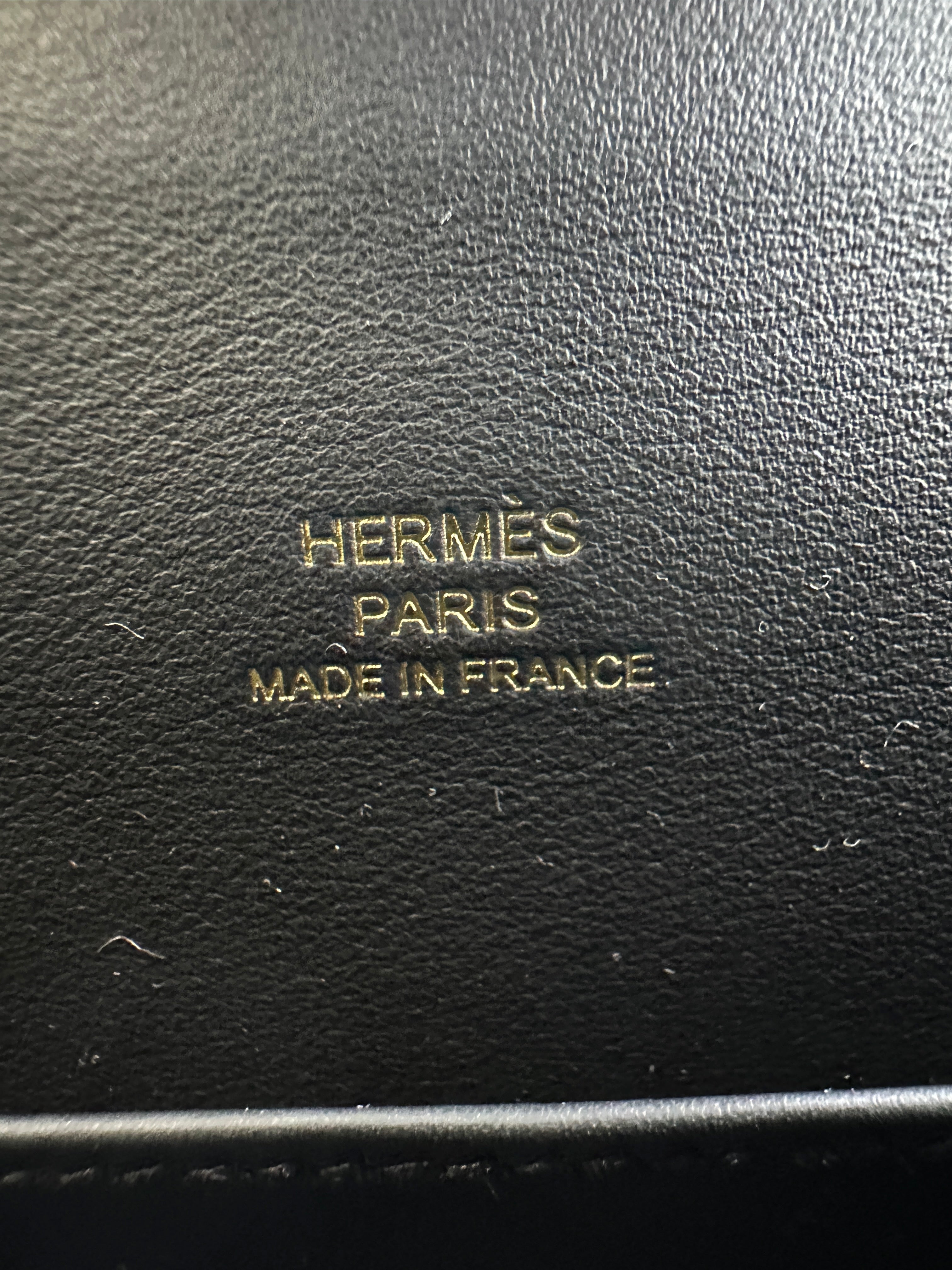 Hermès Kelly Pochette Black Swift GHW
