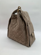 Chanel Hobo Medium Grey Suede