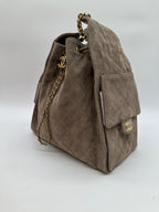 Chanel Hobo Medium Grey Suede