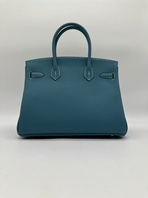 Hermès Birkin 30 Togo Bleu Jeans PHW