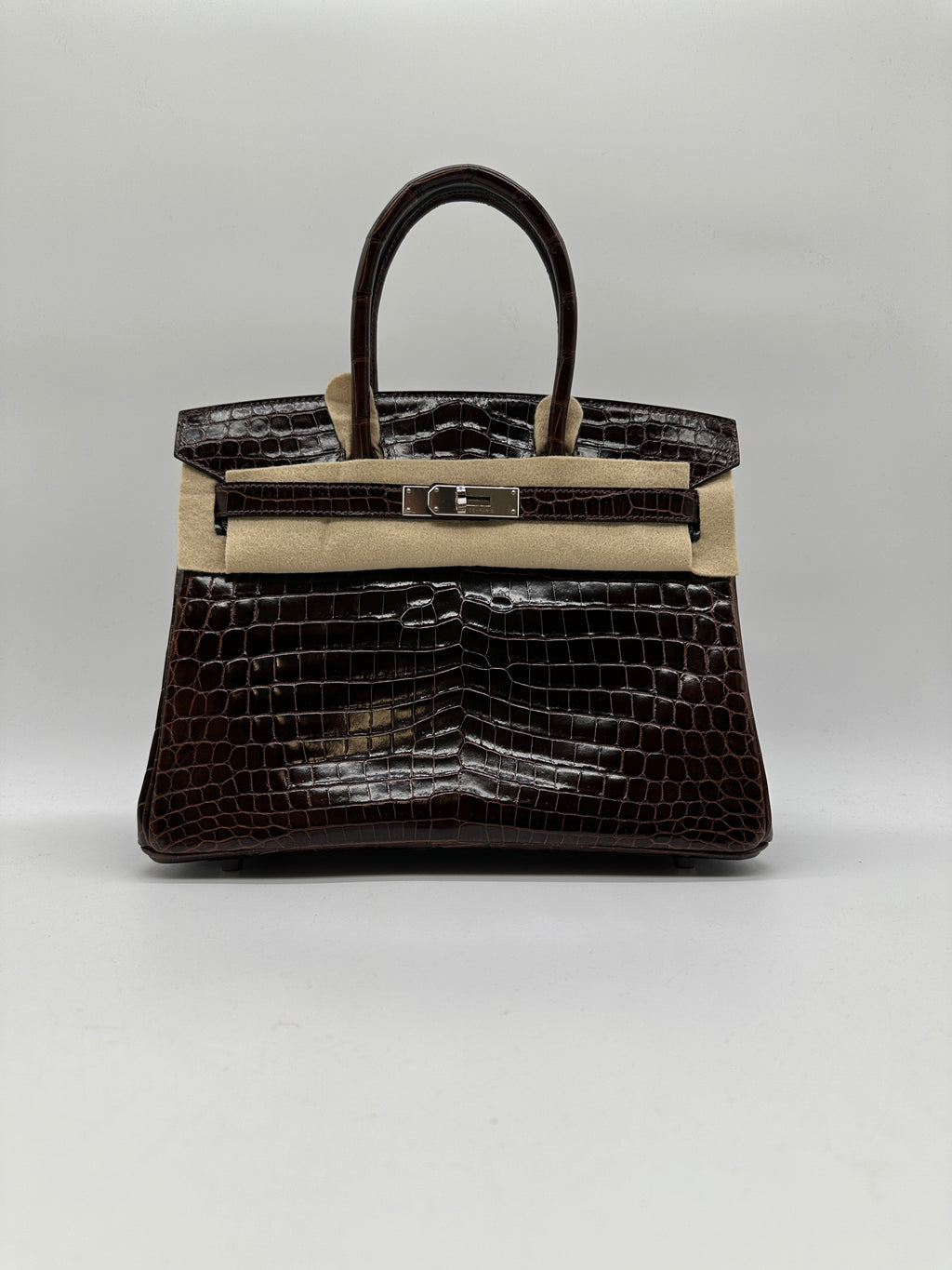 Hermès Birkin 30 Havana Shiny Niloticus PHW