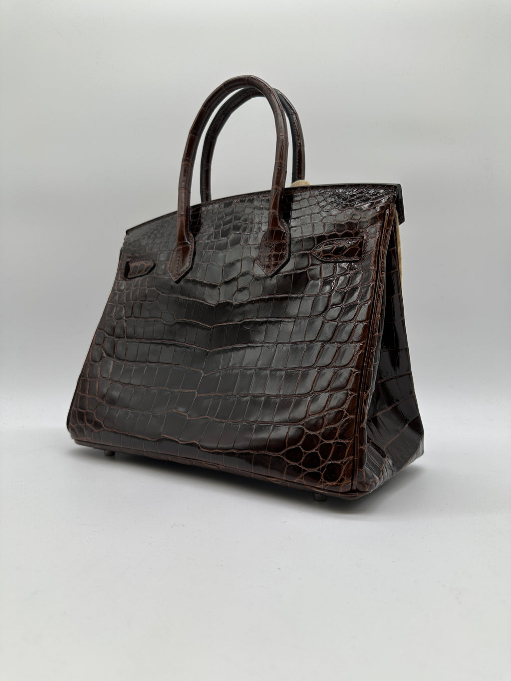 Hermès Birkin 30 Havana Shiny Niloticus PHW