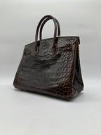 Hermès Birkin 30 Havana Shiny Niloticus PHW