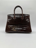 Hermès Birkin 30 Havana Shiny Niloticus PHW