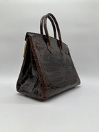 Hermès Birkin 30 Havana Shiny Niloticus PHW