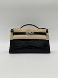 Hermès Kelly Pochette Black Matte PHW K