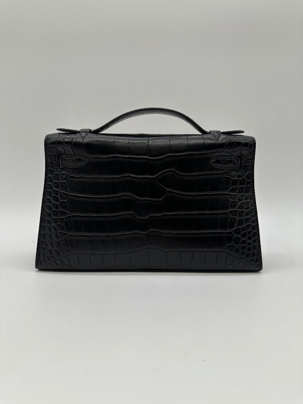 Hermès Kelly Pochette Black Matte PHW K