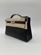 Hermès Kelly Pochette Black Matte PHW K