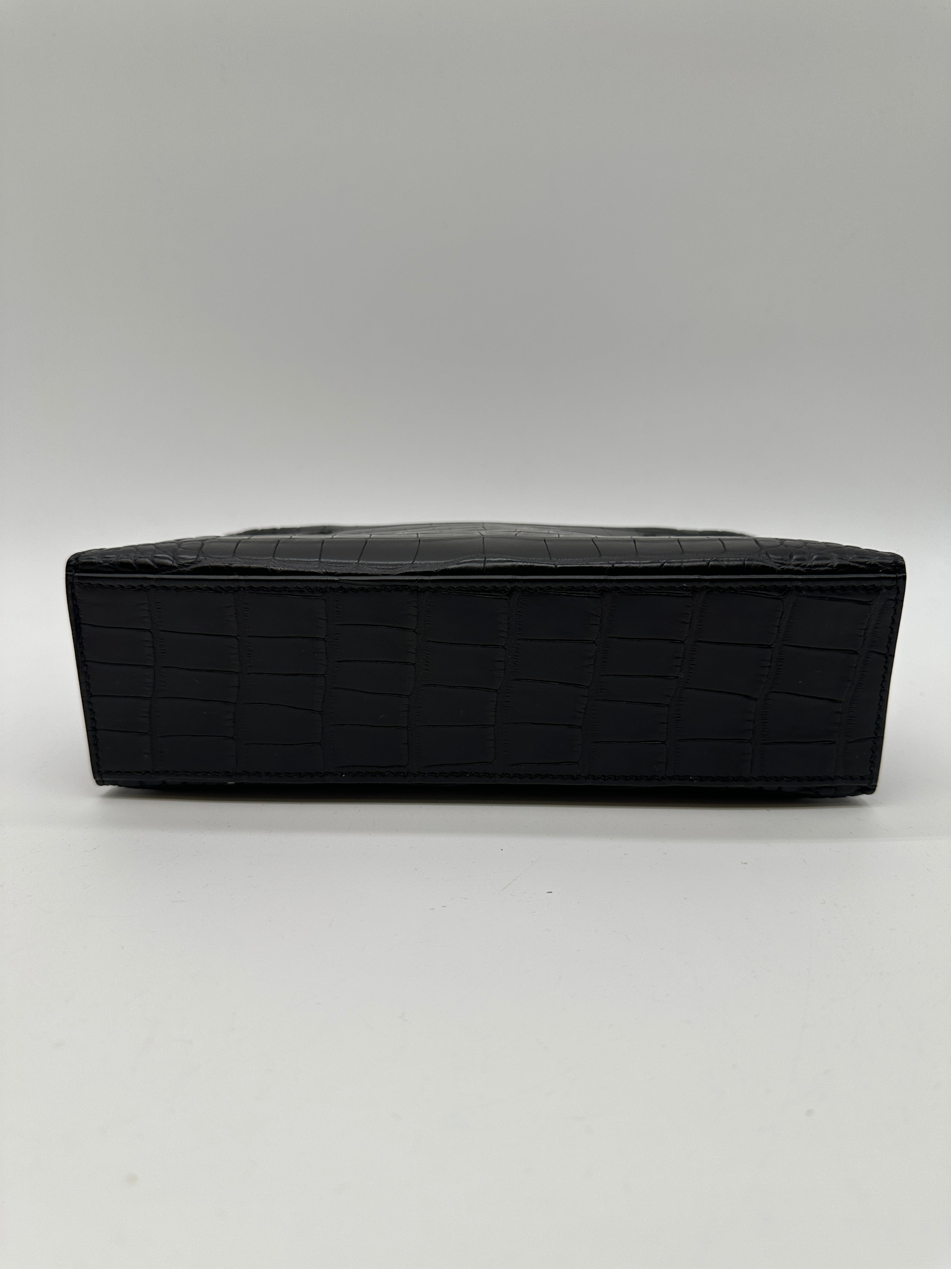 Hermès Kelly Pochette Black Matte PHW K