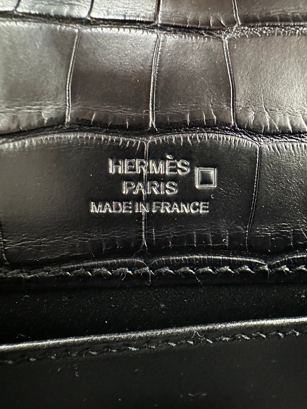 Hermès Kelly Pochette Black Matte PHW K