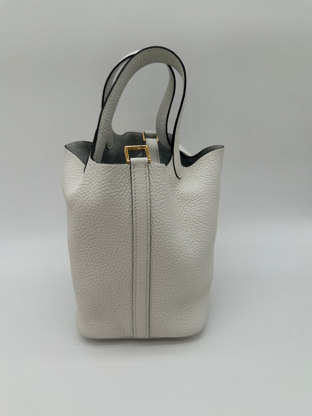Hermès Picotin 18 New White GHW