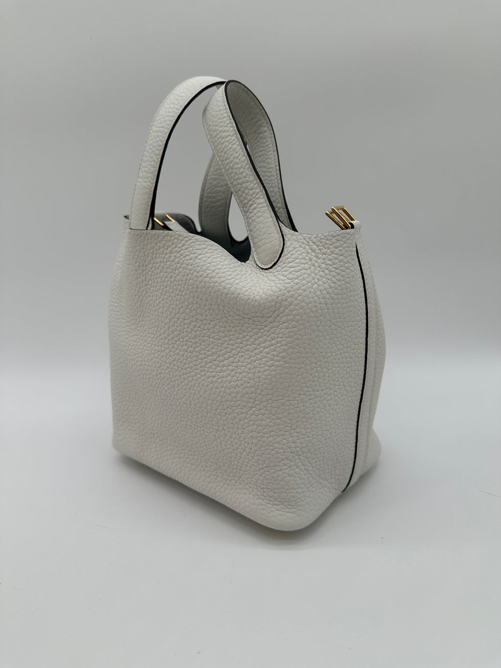 Hermès Picotin 18 New White GHW