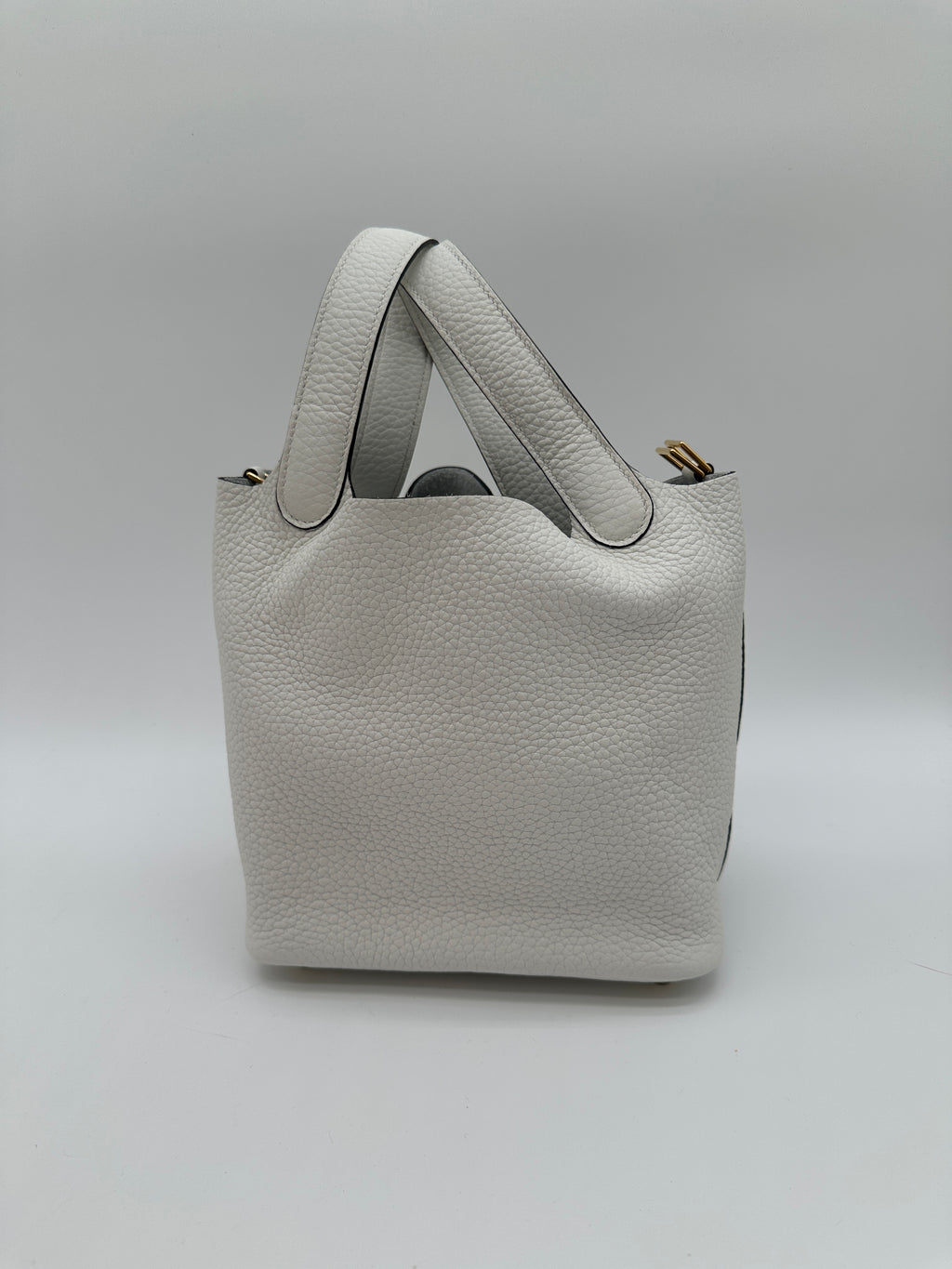 Hermès Picotin 18 New White GHW