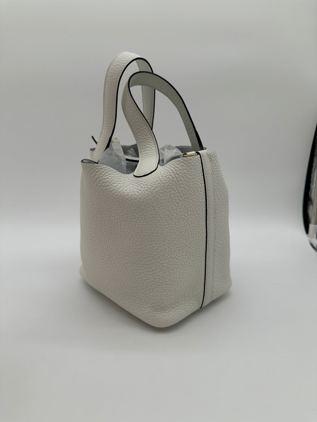 Hermès Picotin 18 New White GHW