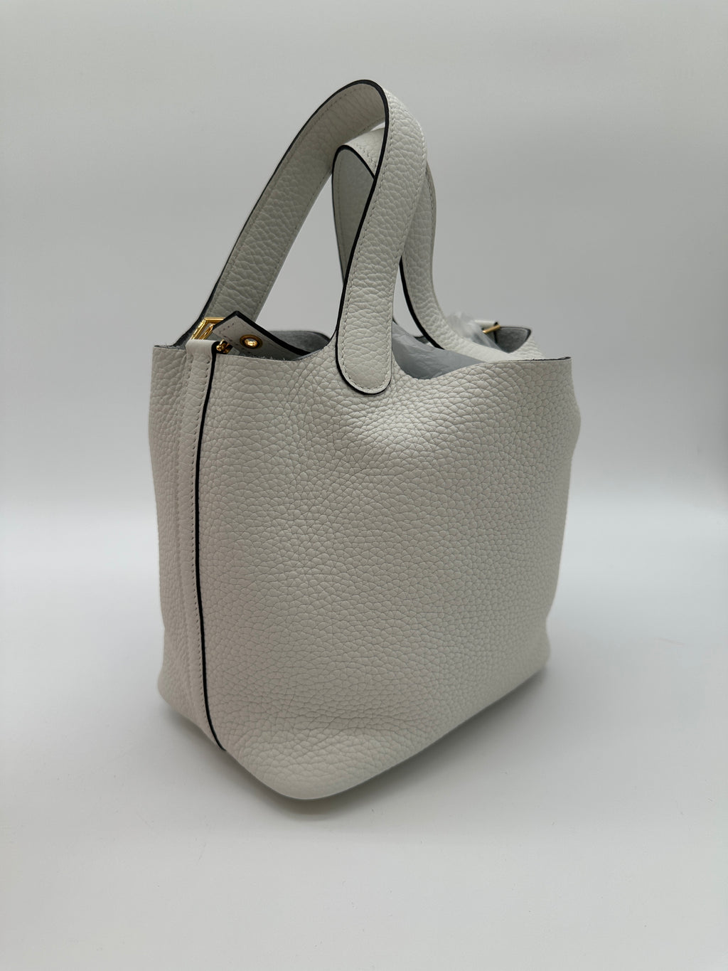 Hermès Picotin 18 New White GHW