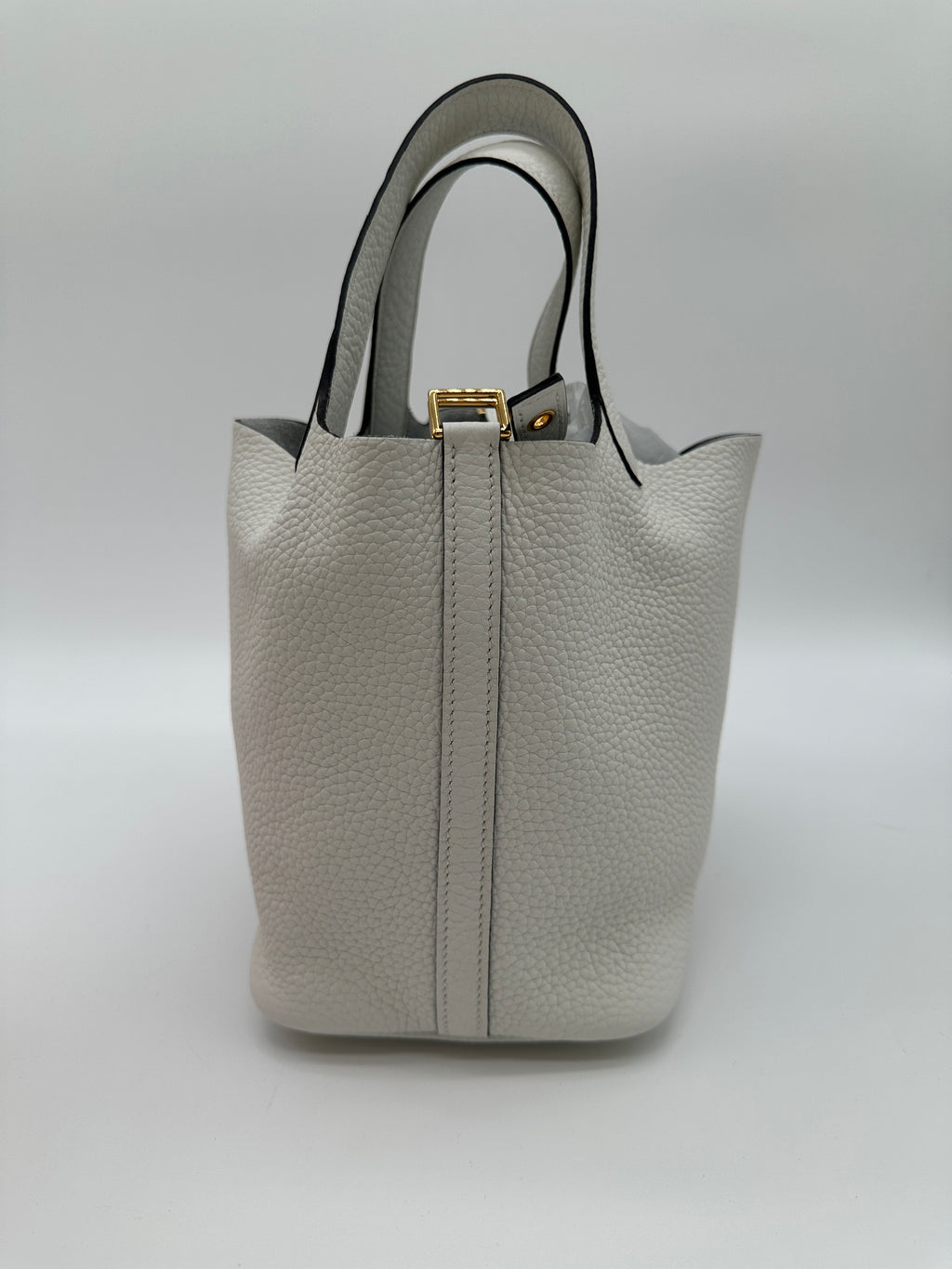 Hermès Picotin 18 New White GHW