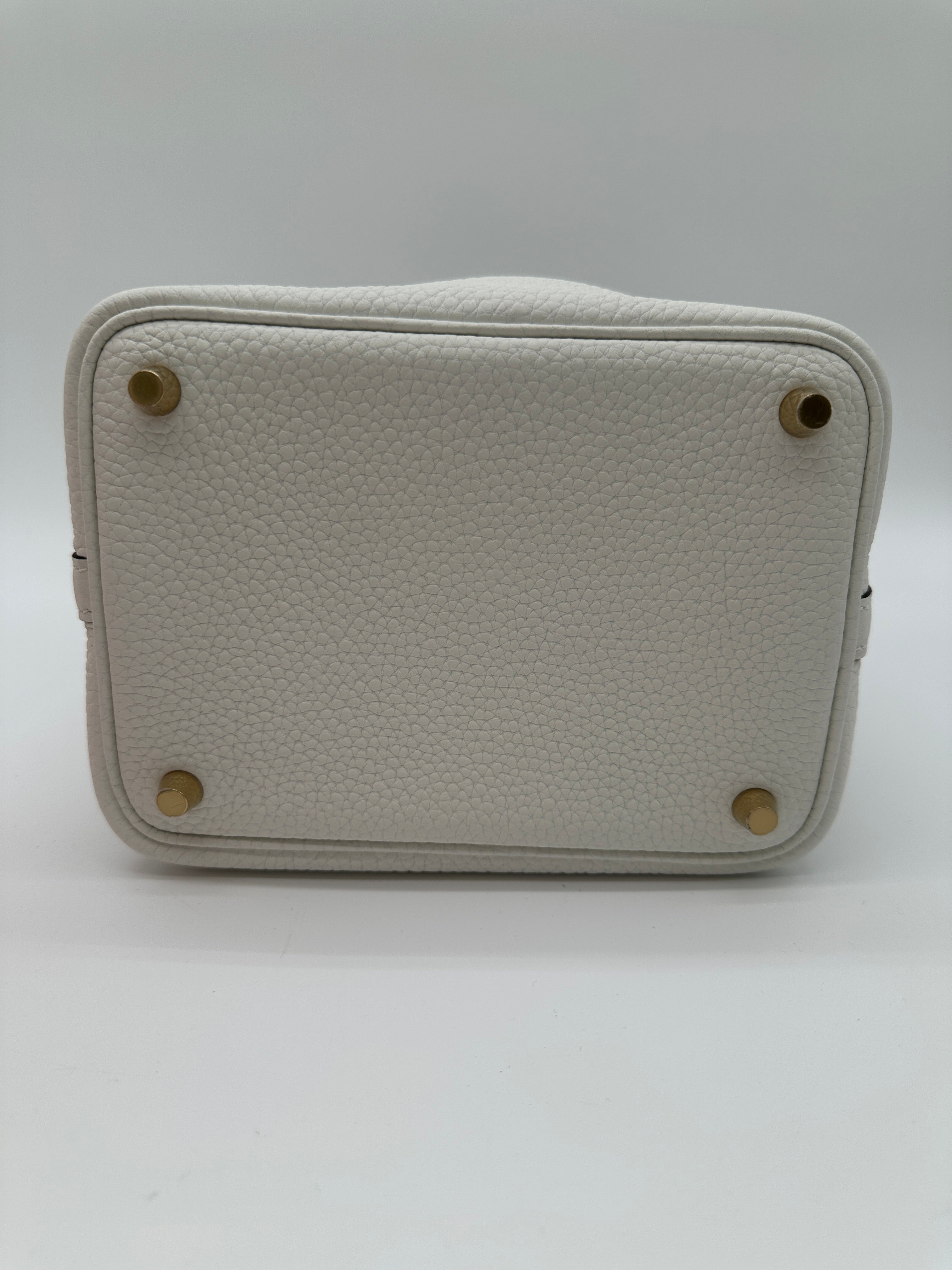 Hermès Picotin 18 New White GHW