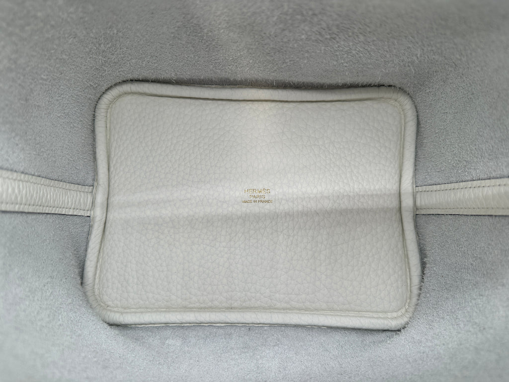 Hermès Picotin 18 New White GHW