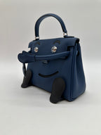 Hermès Kelly Doll Blue Tie / Caban Swift PHW