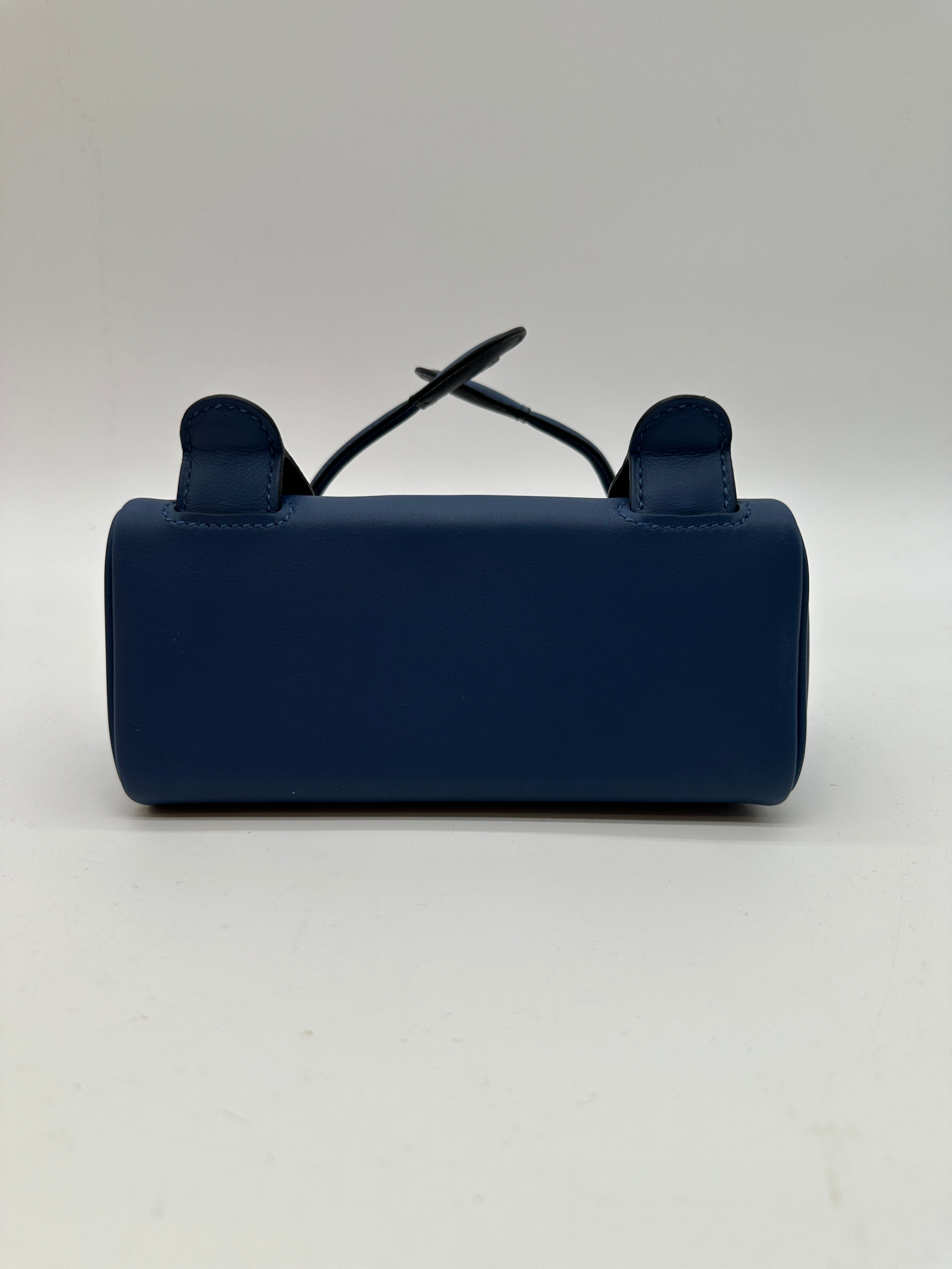 Hermès Kelly Doll Blue Tie / Caban Swift PHW