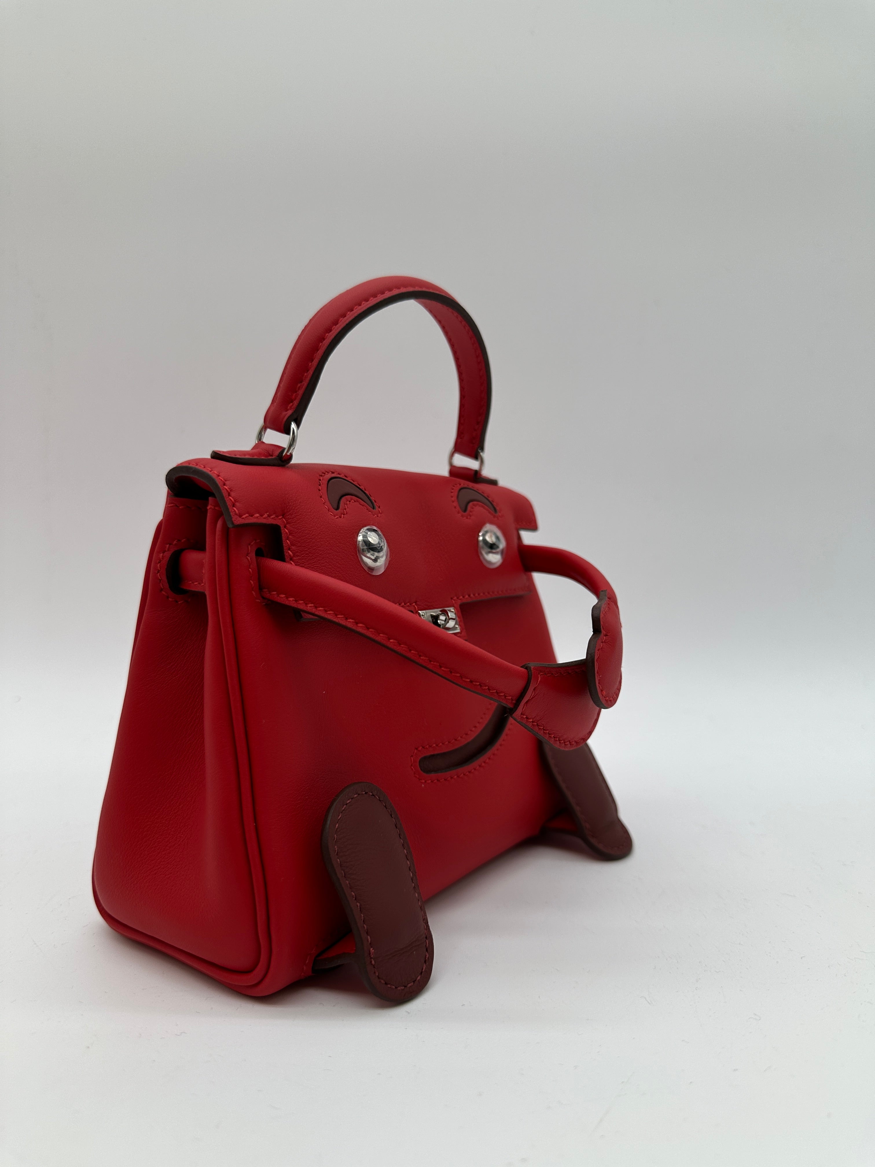 Hermès Kelly Doll Rouge Radieux Swift PHW