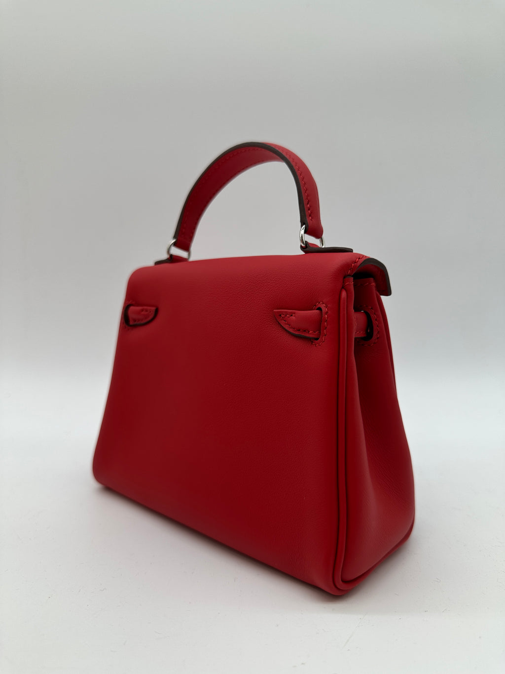Hermès Kelly Doll Rouge Radieux Swift PHW
