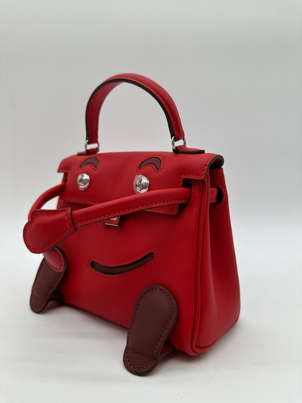 Hermès Kelly Doll Rouge Radieux Swift PHW
