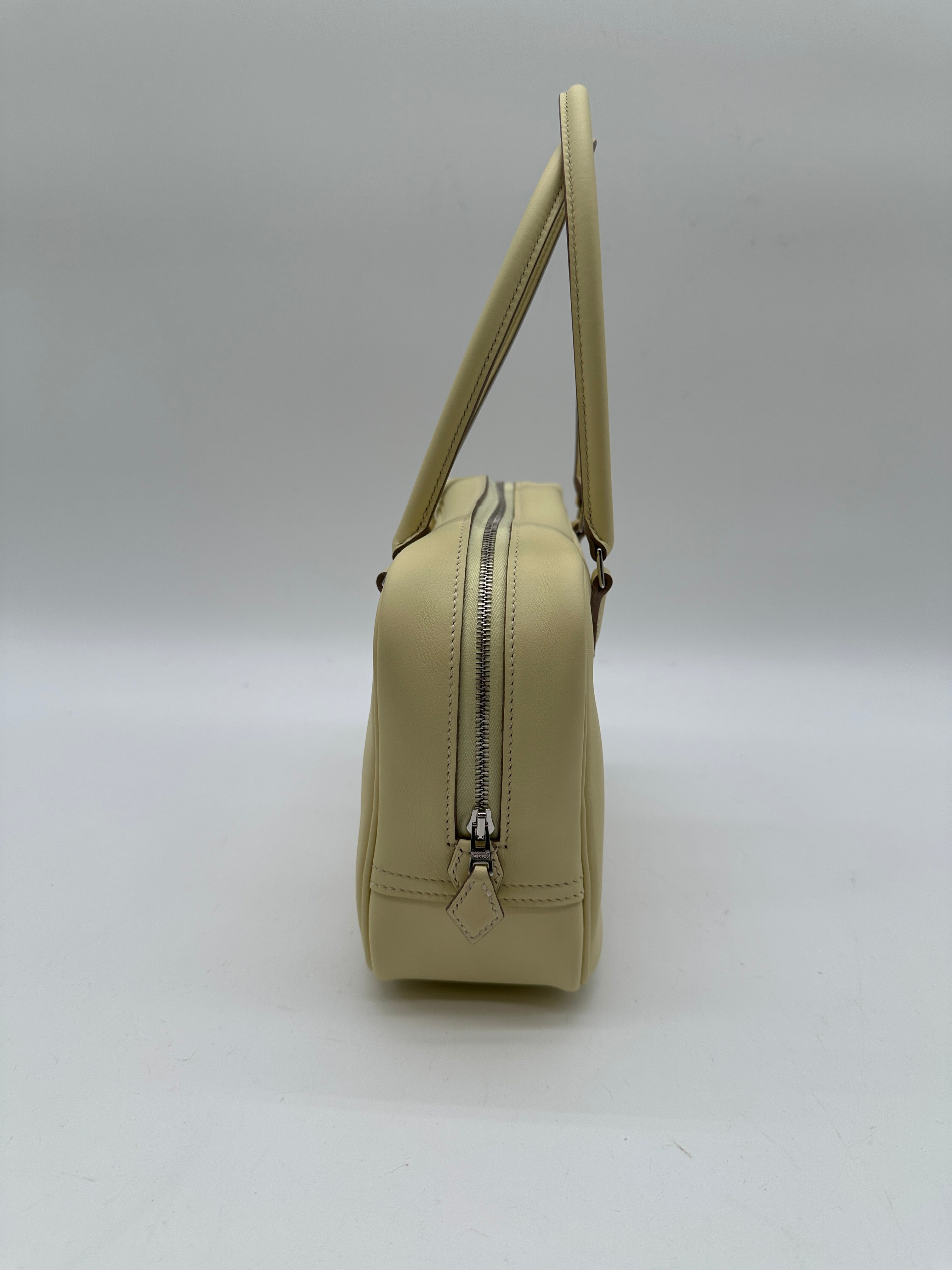 Hermès Mini Plume Jaune Milton Swift PHW